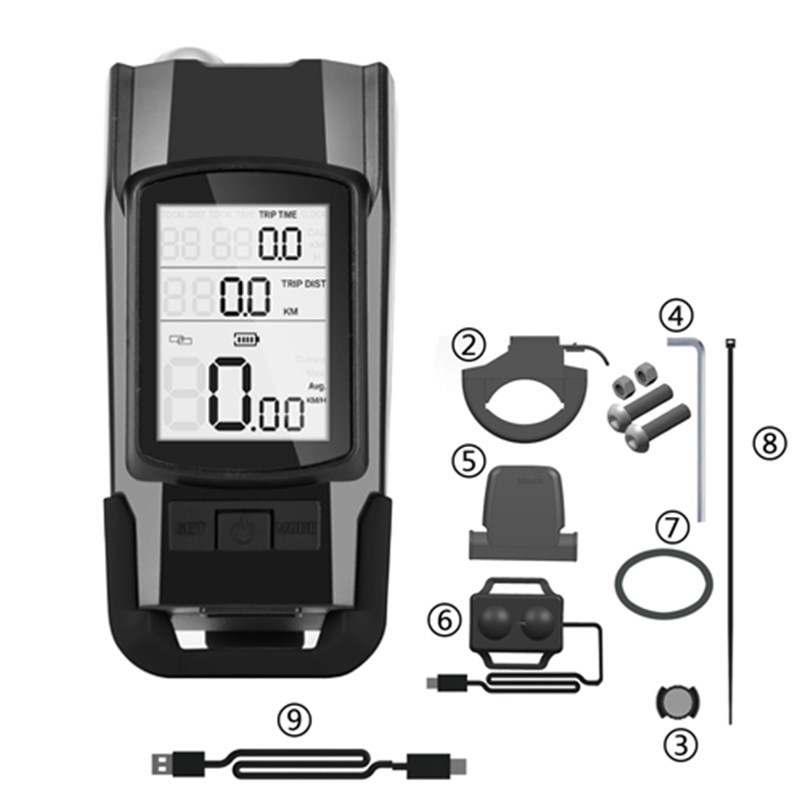 3 In 1 Bike Light Bicycle Tachometer USB Wiederaufladbare Fahrradcomputer 120db Bike Bell Horn - Schwarz
3 In 1 Bike Light Bicycle Tachometer USB Wiederaufladbare Fahrradcomputer 120db Bike Bell Horn - Schwarz