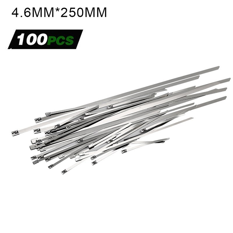 100 Stücke Edelstahl Hosenträger Lock Kabel Selbstverriegelung Reißverschlussschleife - 4.6x250mm.
100 Stücke Edelstahl Hosenträger Lock Kabel Selbstverriegelung Reißverschlussschleife - 4.6x250mm.