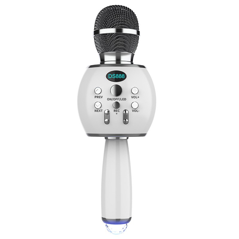 Wireless Bluetooth Karaoke Microphone Two Way Connection Handheld Mic Speaker - Silver
Wireless Bluetooth Karaoke Microphone Two Way Connection Handheld Mic Speaker - Silver