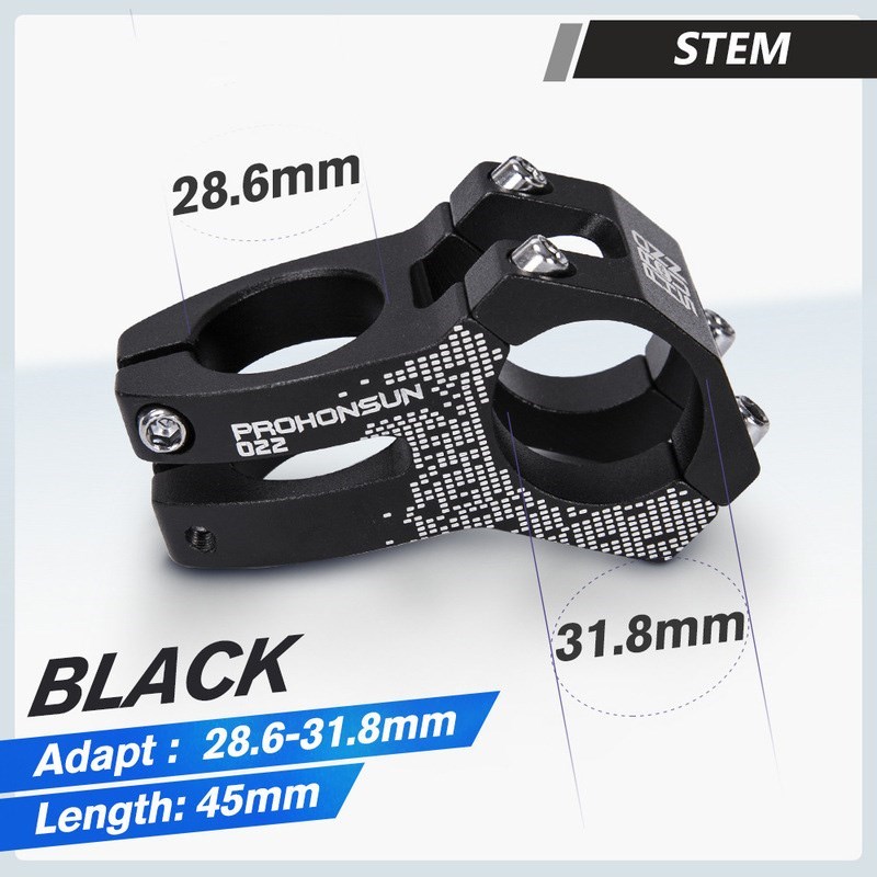 Prohonsun 45 mm MTB Aluminium -legierungsradfahrradfahrrad -lenker -riser Für XC am Enduro - Schwarz
Prohonsun 45 mm MTB Aluminium -legierungsradfahrradfahrrad -lenker -riser Für XC am Enduro - Schwarz