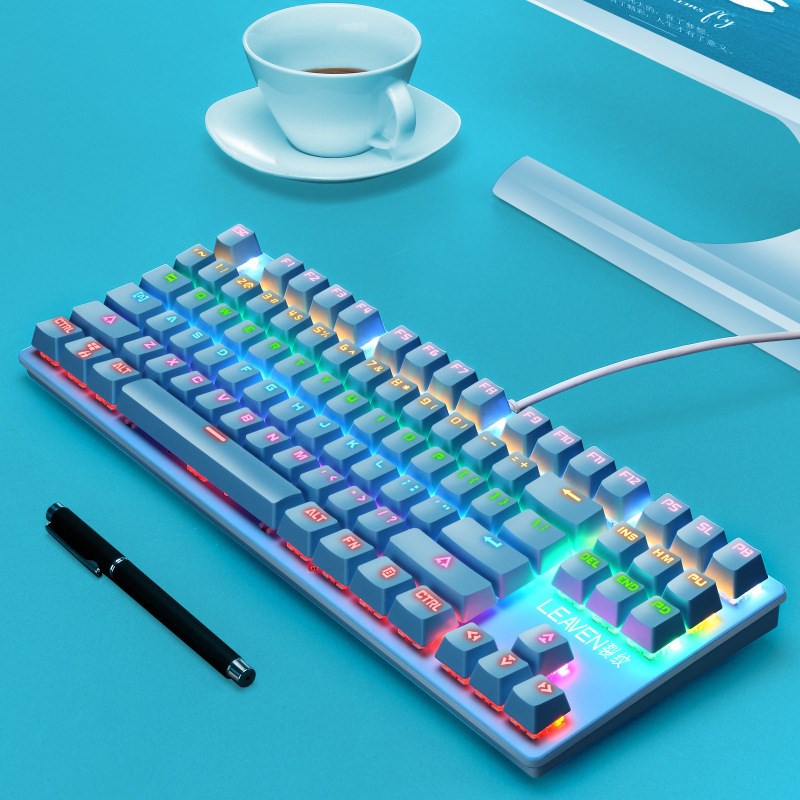 Leaven K550 USB LED Kabel Verdrahtetes Mechanisches Gaming -tastatur Mit 87 Tasten - Blau
Leaven K550 USB LED Kabel Verdrahtetes Mechanisches Gaming -tastatur Mit 87 Tasten - Blau