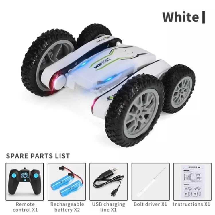 898a Fernbedienungsstunt-autospielzeug 360 ° -degree Rotierende 4WD Hochgeschwindigkeit RC Kinder Kinder Autospielzeug - Weiß
898a Fernbedienungsstunt-autospielzeug 360 ° -degree Rotierende 4WD Hochgeschwindigkeit RC Kinder Kinder Autospielzeug - Weiß