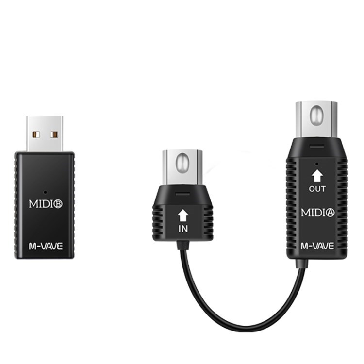 M-vave Midi-system Wireless MIDI A Bis MIDI B-adapter MIDI Bis Usb-kabel - Schwarz
M-vave Midi-system Wireless MIDI A Bis MIDI B-adapter MIDI Bis Usb-kabel - Schwarz