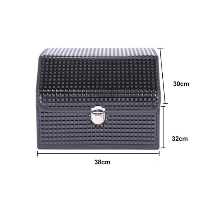 Klappende Lederspeicherbox Auto Trunk Bag Fahrzeugquadratschachtel Mit Seitengitterbeutel - S
Klappende Lederspeicherbox Auto Trunk Bag Fahrzeugquadratschachtel Mit Seitengitterbeutel - S