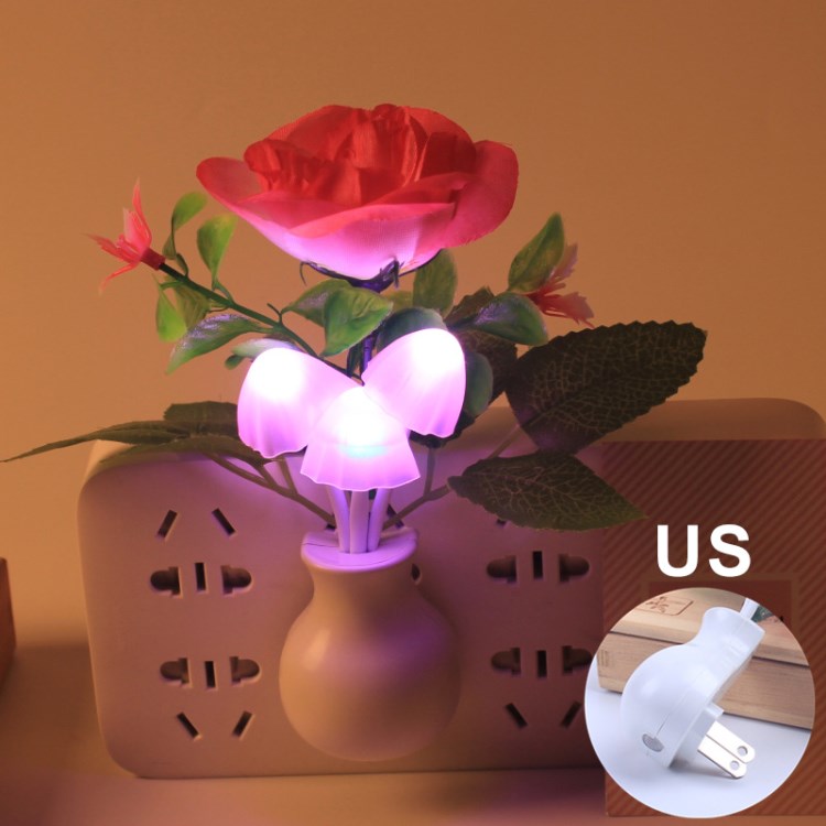 Light Sensor LED Lamp Colorful Flower Induction Night Light for Bedroom Living Room - Red Rose/US Plug
Light Sensor LED Lamp Colorful Flower Induction Night Light for Bedroom Living Room - Red Rose/US Plug