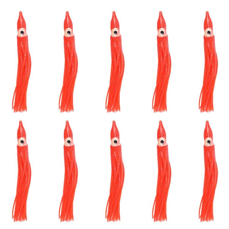 A002 10pcs 9 cm Weiches Silikonfischerköder Künstlicher Köder Für Tintenfisch Tintenfisch Thunfisch - Rot
A002 10pcs 9 cm Weiches Silikonfischerköder Künstlicher Köder Für Tintenfisch Tintenfisch Thunfisch - Rot