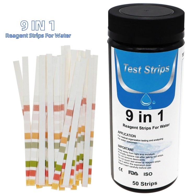 50 Prozent 9-in-1 Wasserqualitätsteststreifen Härte-ph-testpapier Für Aquarium-fischtank-schwimmbad
50 Prozent 9-in-1 Wasserqualitätsteststreifen Härte-ph-testpapier Für Aquarium-fischtank-schwimmbad