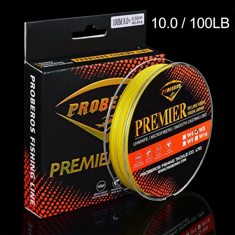 Proberos 100m 8-brat-pe-geflochtene Fischerei 50-100 Pfund Fischereilinie - Gelb / 10.0 / 100 lb
Proberos 100m 8-brat-pe-geflochtene Fischerei 50-100 Pfund Fischereilinie - Gelb / 10.0 / 100 lb