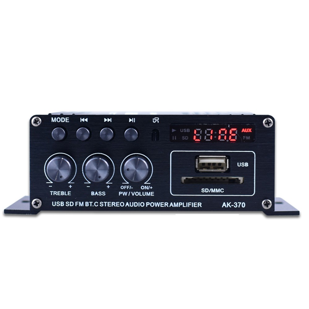 AK370 Mini Audio Power Amplifier Portable Sound Amplifier Speaker Amp for Car and Home
AK370 Mini Audio Power Amplifier Portable Sound Amplifier Speaker Amp for Car and Home