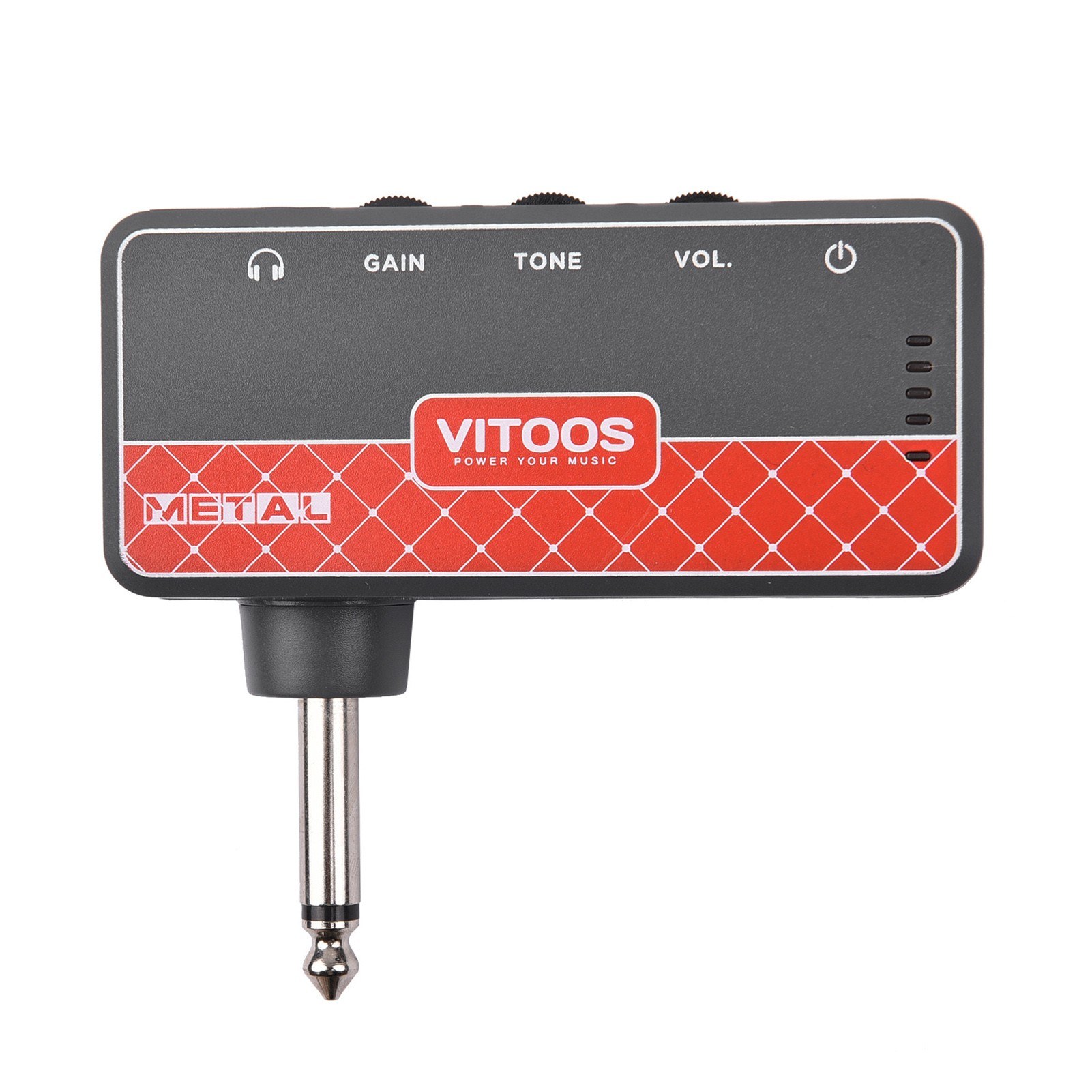 VITOOS METAL Rechargeable Guitar Headphone Amp Portable Pocket Headphone Amplifier 1/4 Inch Plug 3.5mm Jack and Aux in Connection
VITOOS METAL Rechargeable Guitar Headphone Amp Portable Pocket Headphone Amplifier 1/4 Inch Plug 3.5mm Jack and Aux in Connection