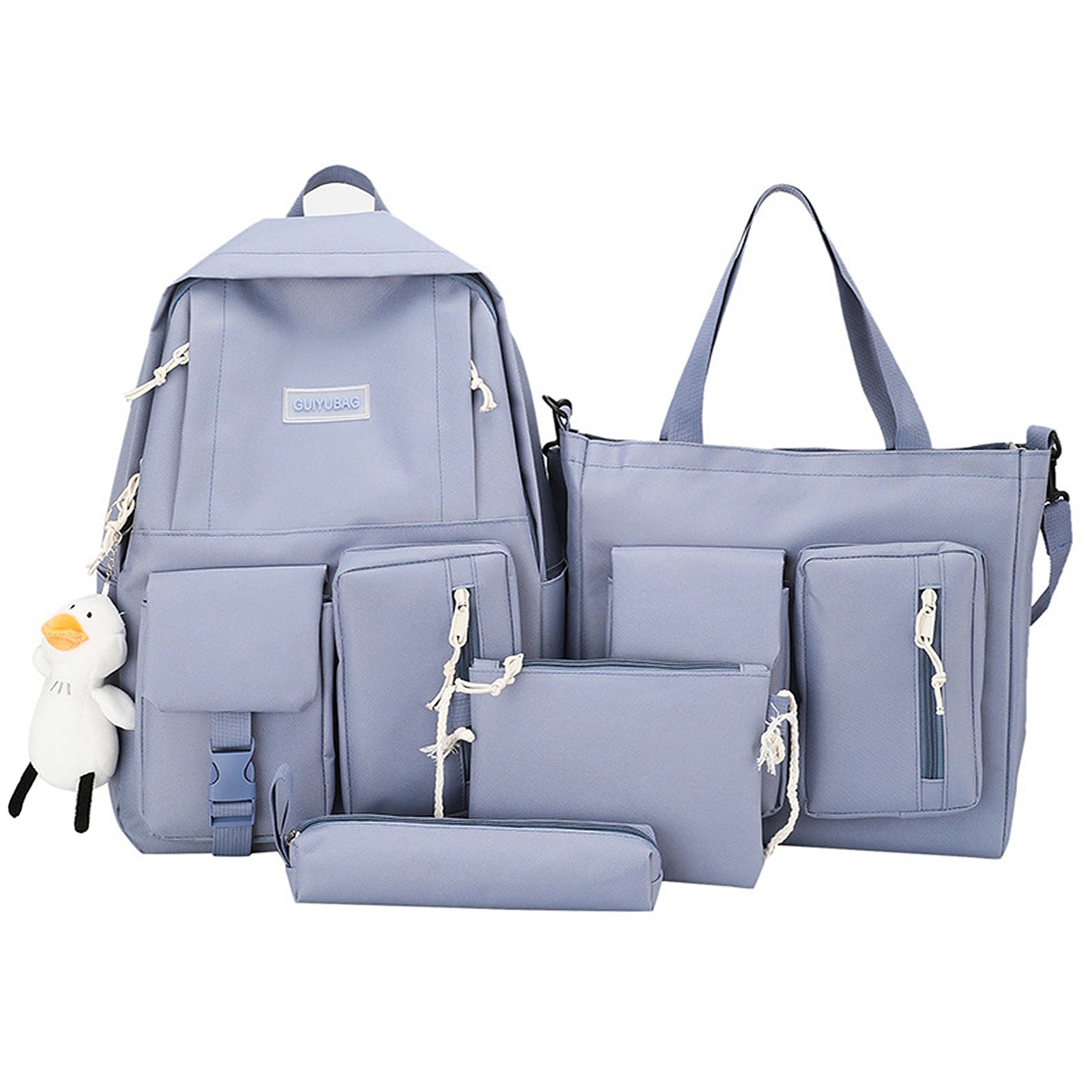 4PCS Canvas Backpack Combo -Schultaschen Mit Bleistifttasche Freizeitschule Für Teenager Handtaschen College Student Laptop Rucksäcke - Blau
4PCS Canvas Backpack Combo -Schultaschen Mit Bleistifttasche Freizeitschule Für Teenager Handtaschen College Student Laptop Rucksäcke - Blau
