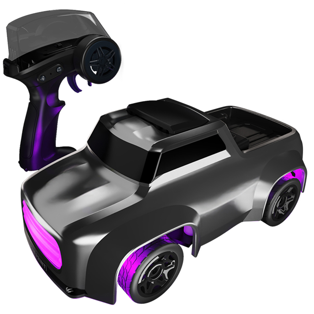 1:64 Mini RC Car 2.4G Full Proportional Remote Control High Speed Desktop Drift Vehicle Gift (CE / CPC / EN71 / ASTM Certified) - Grey