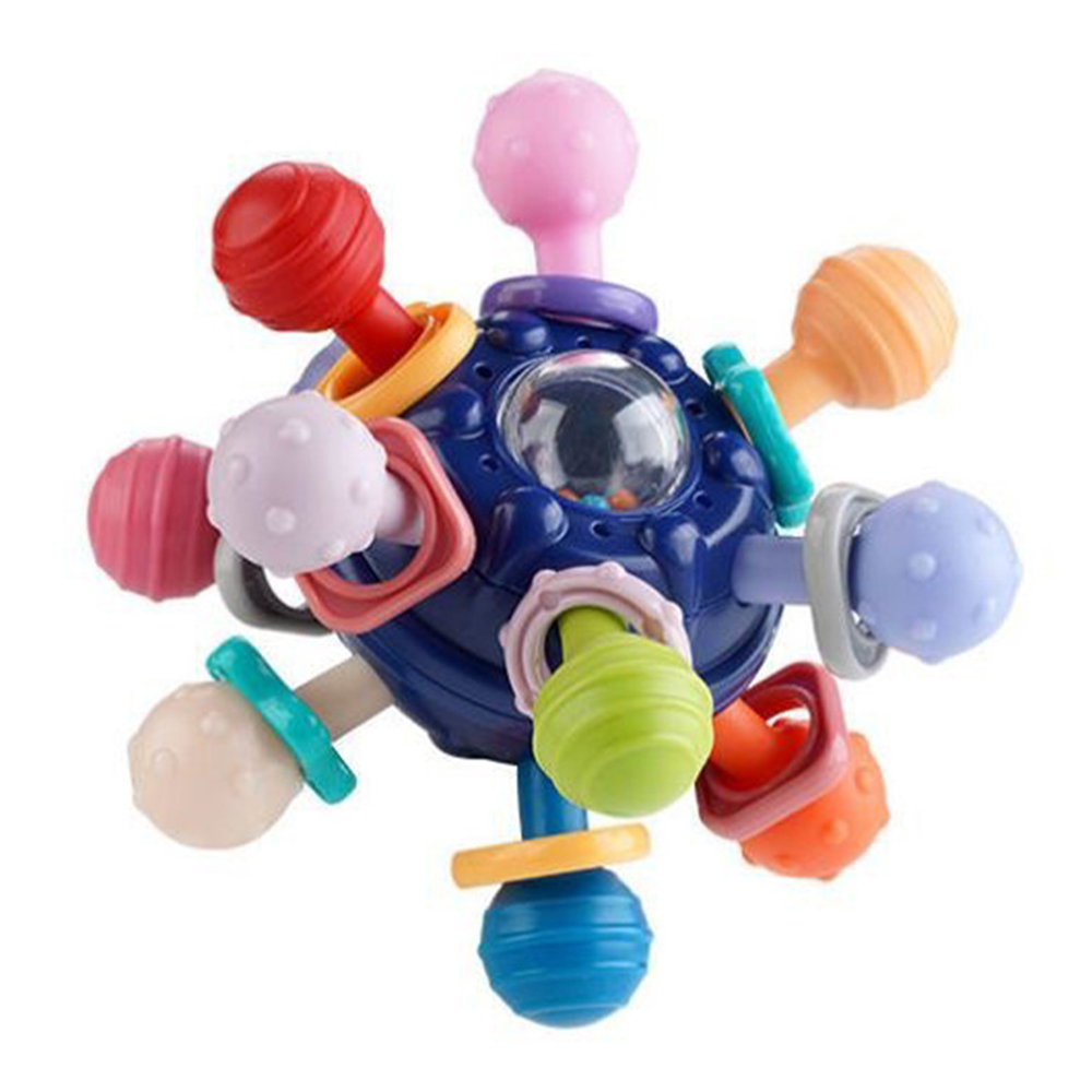 

Babys Zahnen Spielzeug Sensorische Babykauen Spielzeug Zahnen Kugelzähte Spielzeug Greifen Aktivitäten Baby Spielzeug - Navy Blau