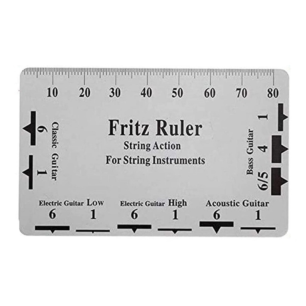

Kunststoff Fritz Lineal Gitarre String Action Messwerkzeug Für Bassinstrumentenzubehör