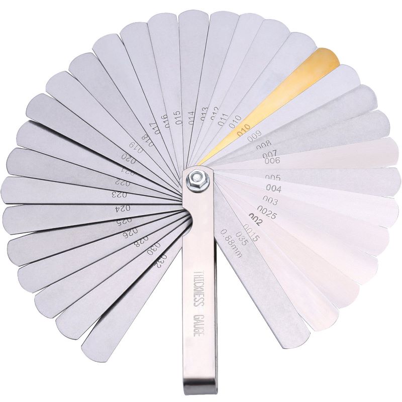 

32 Blades Fühlermesser Edelstahl Dual Markierte Metrik- Und Imperial Gap Messwerkzeug Für Gitarrenbass