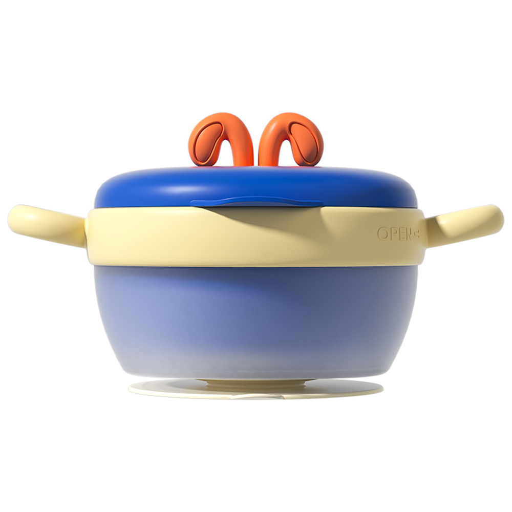 

Konstante Temperatur Wassereinspritzung Baby Isolation Bowl Saugnapfschale (bpa-frei, Keine Fda-zertifizierung) - Dunkelblau