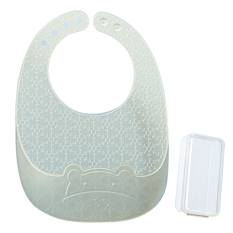 

Super Weiches Silikon+nano Silber Baby Labber Food Crumb Catcher Verstellbare Kleinkind Essen Lätzchen Mit Aufbewahrungsbox St. - Hellgelb
