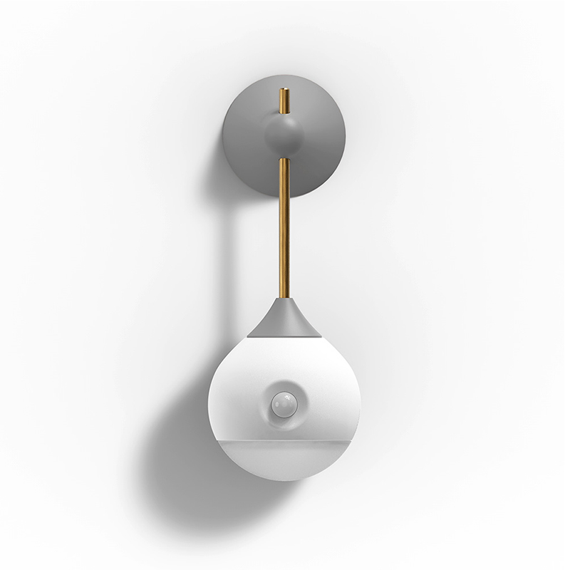 

LED Sensor Light Creative Lamp Induction Night Light - White/Grey