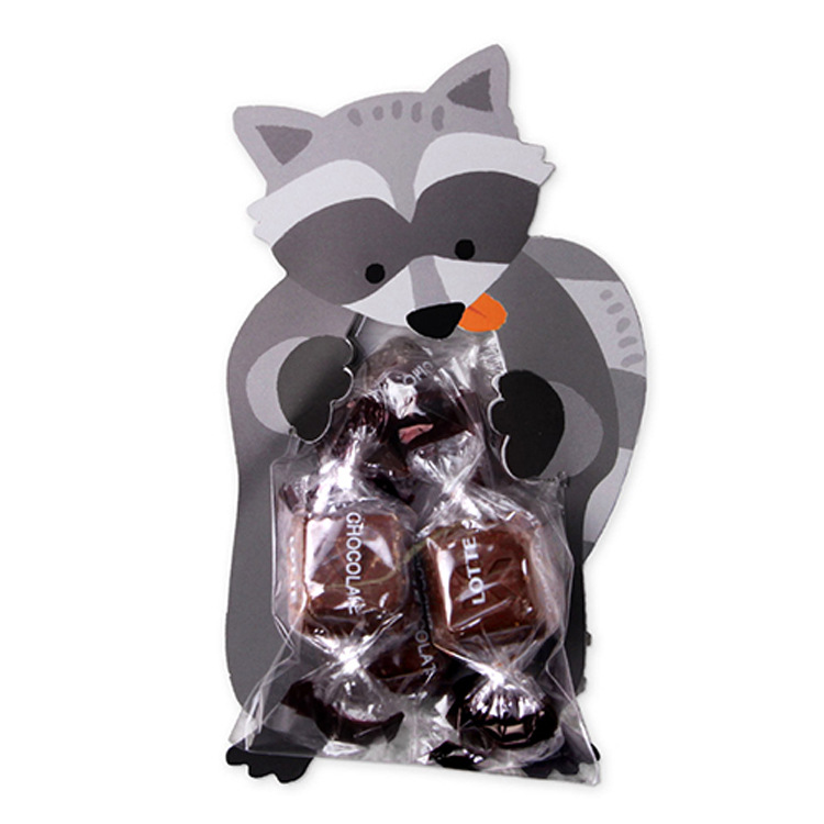 

10PCS Cute Animal Cello Cellophane Birthday Party Favour Candy Gift Bags - Fox
