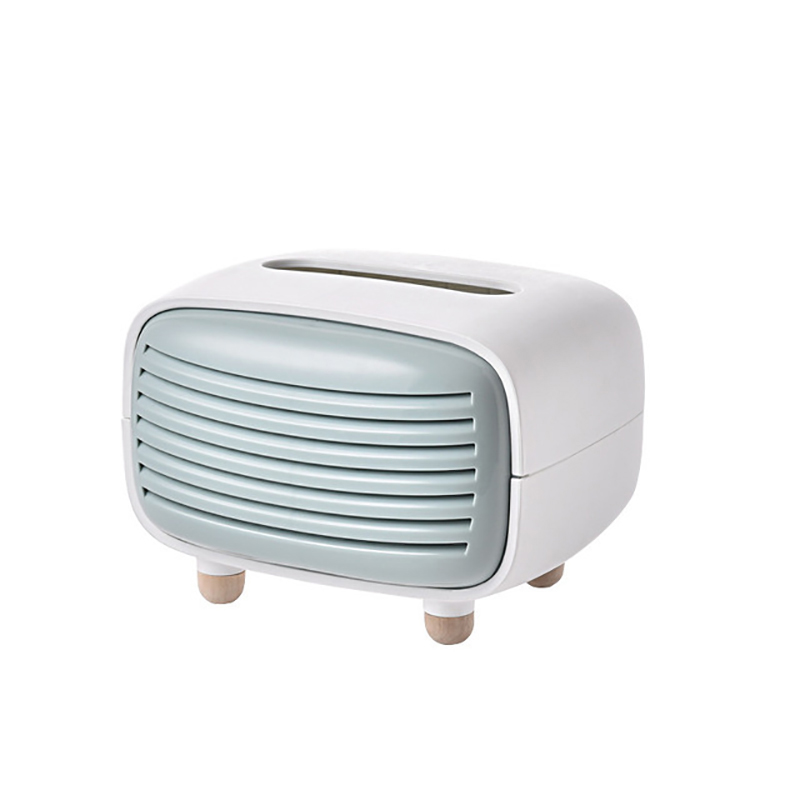 

Tissue Container Retro Radio Napkin Storage Box Paper Box Fresh Air - Green
