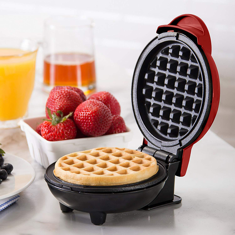 

Mini Maker Electric Round Griddle for Individual Pancakes Waffles Cookies Eggs - EU Plug