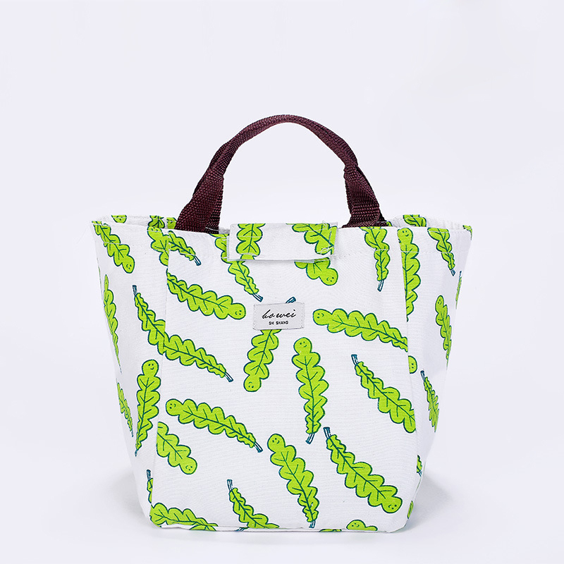 

Multifunction Waterproof Oxford Cloth Thermal-insulation Lunch Bag - Green Leaves
