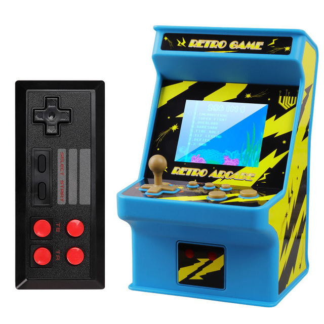 

Classic Retro Mini Arcade 256 Models of 8 In One Handheld Computer Video Games Console - Blue