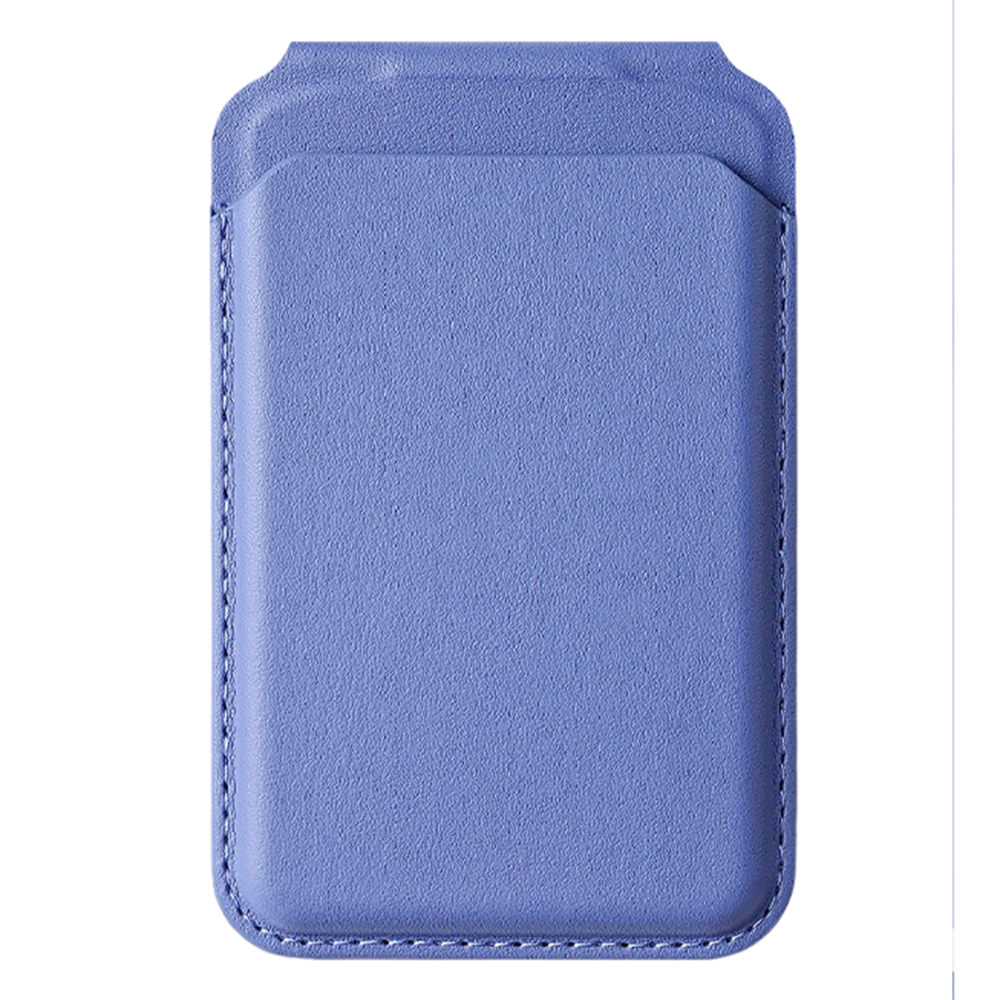 M66 Magnetic Card Holder Wallet Kickstand PU Leather Secure Bank Card Bag - Light Purple