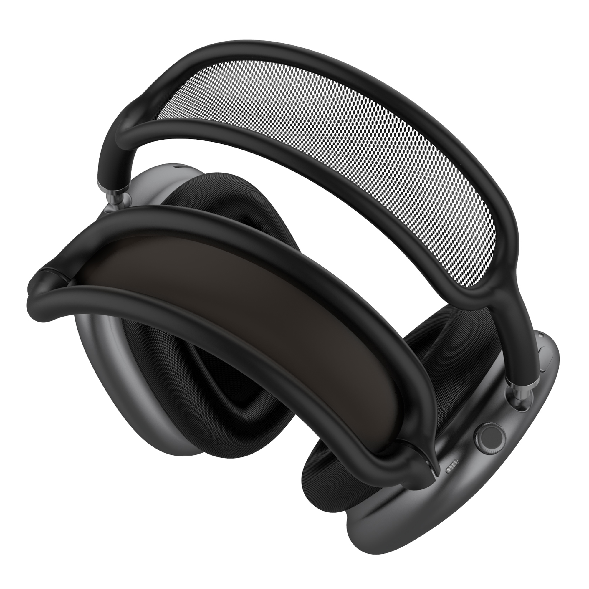 Silicone Headband Cover Case for AirPods Max with USB-C Soft Headband Protectors Cushion - Black