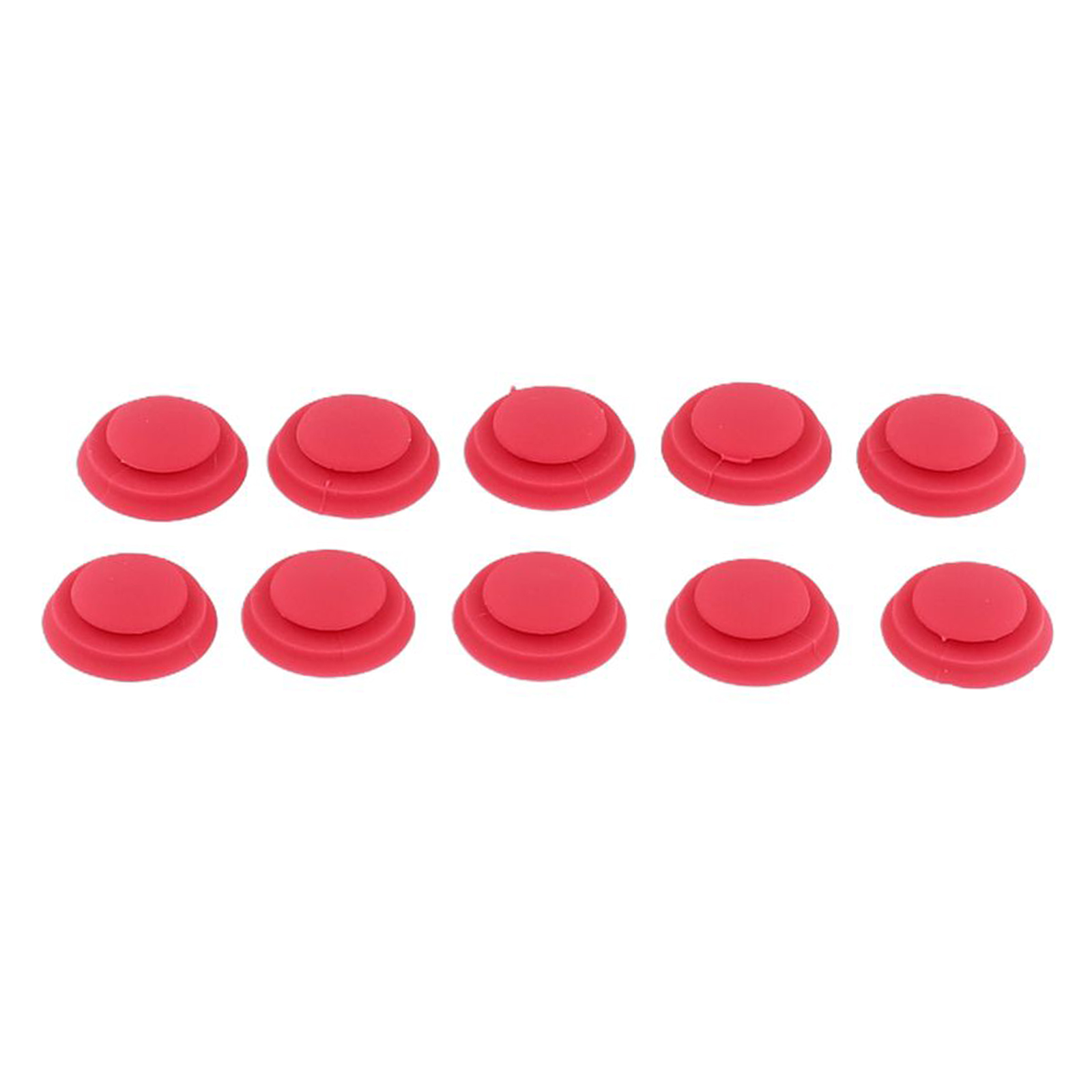 10Pcs / Pack Phone Case Charms DIY Accessories Silicone Dots for Hole Phone Cover - Red