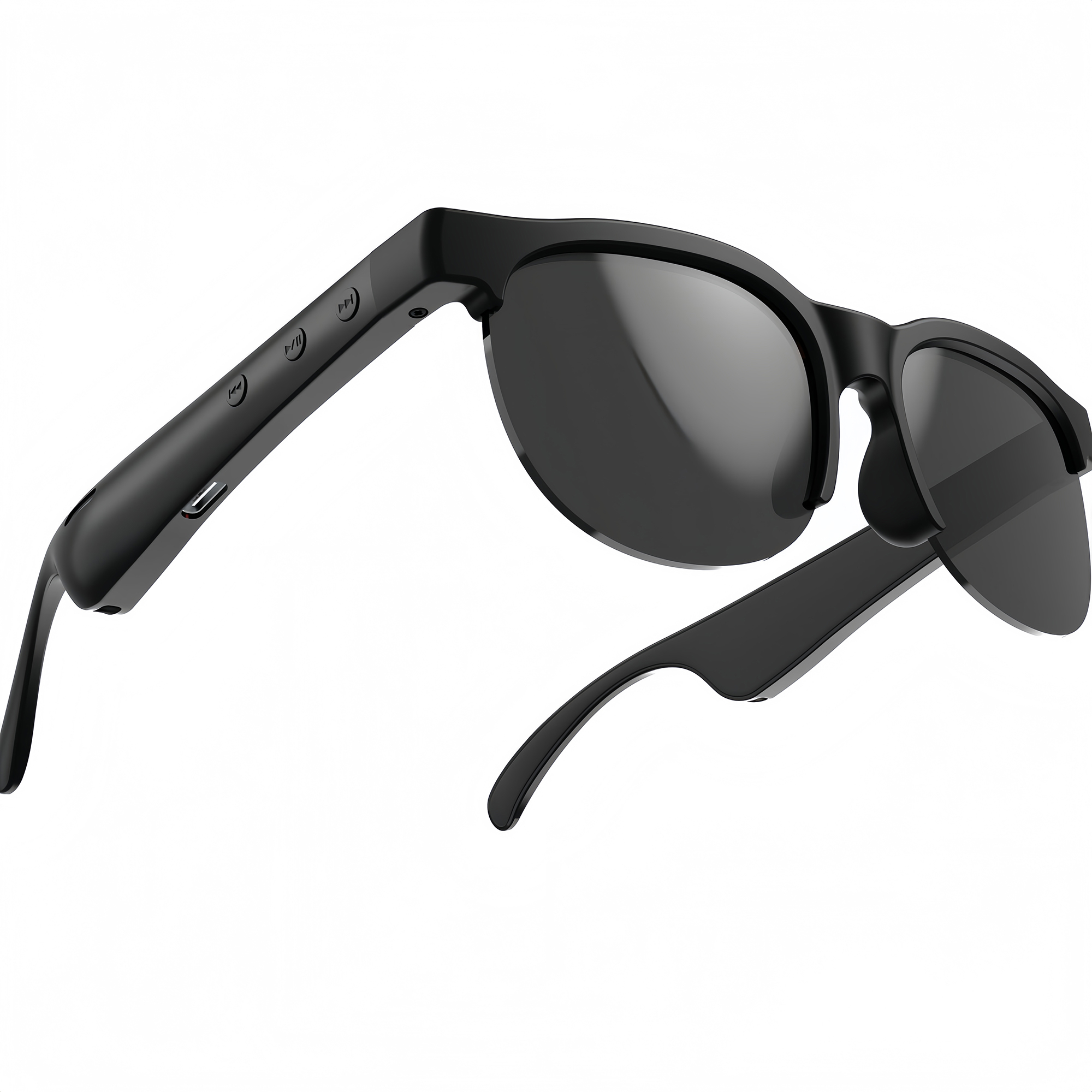 UV Protection Smart Sunglasses with Noise Reduction Bluetooth-compatible Earphones Music Eyeglasses
