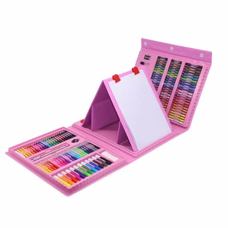 

208 Stücke Kinder Zeichnung Kunst Set Malerei Zeichnung Sets - Rosa