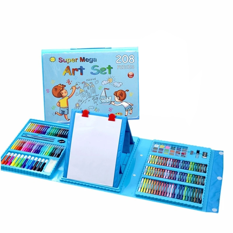 

208 Stücke Kinder Zeichnung Kunst Set Malerei Zeichnung Sets - Blau