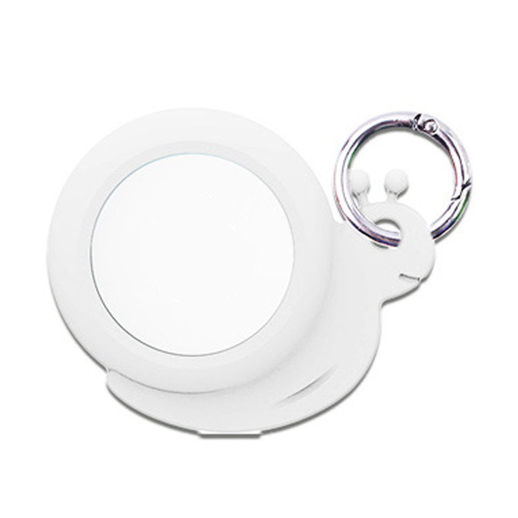 

Snail Shape Silicone Case Cover Protector for Apple AirTag Locator - White, AirTag