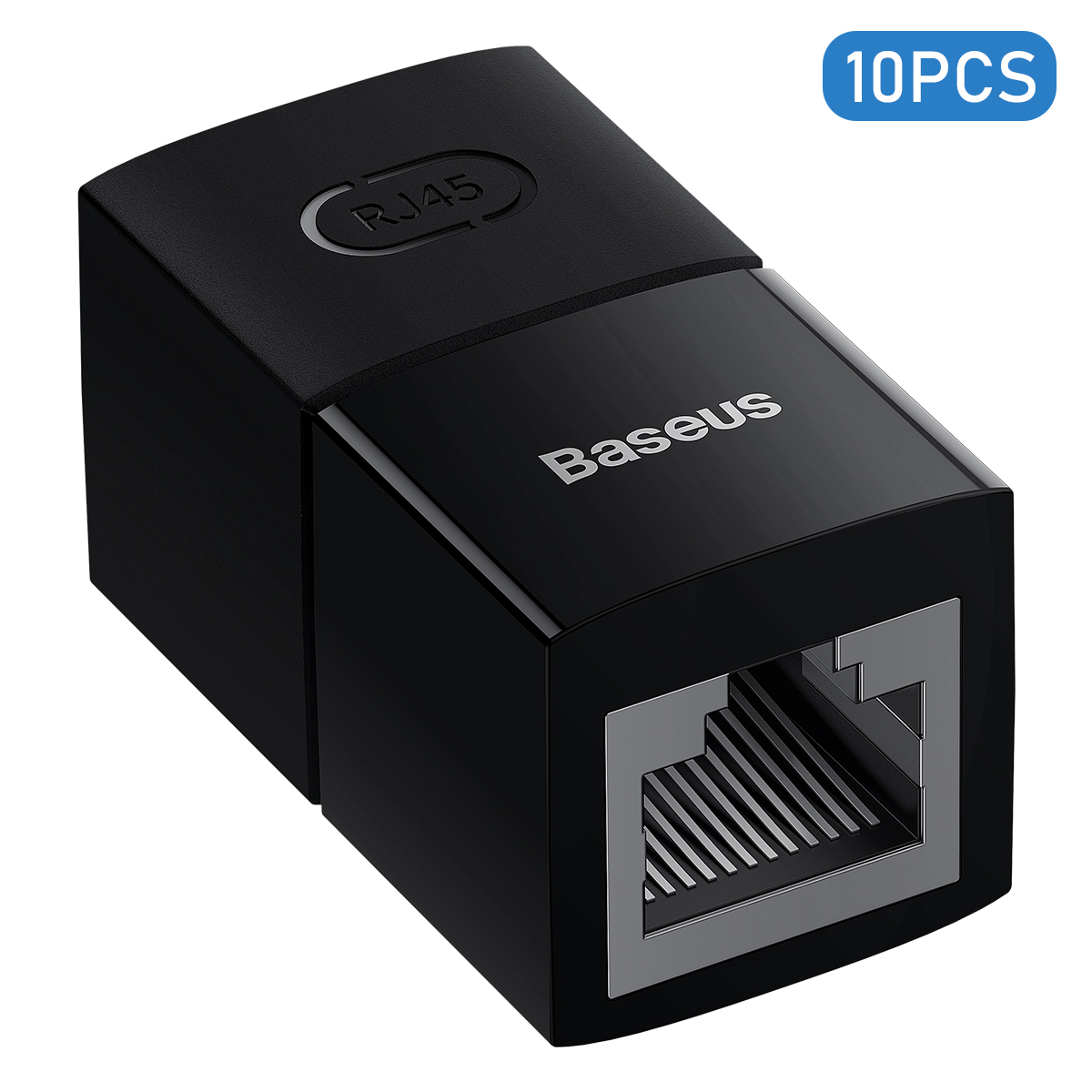 

Basis Airjoy Series 10pcs RJ45 Ethernet -kabel -anschlussnetzwerk -erweiterungsadapter - Schwarz