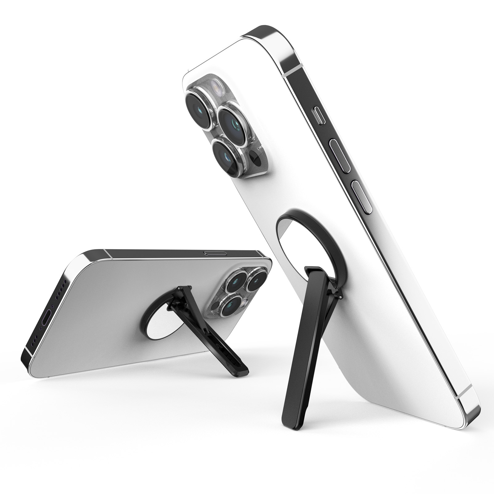 

Handy Kickstand Aluminiumlegierung 360-grad-rotary Desktop-telefonständer - Schwarz, Universal