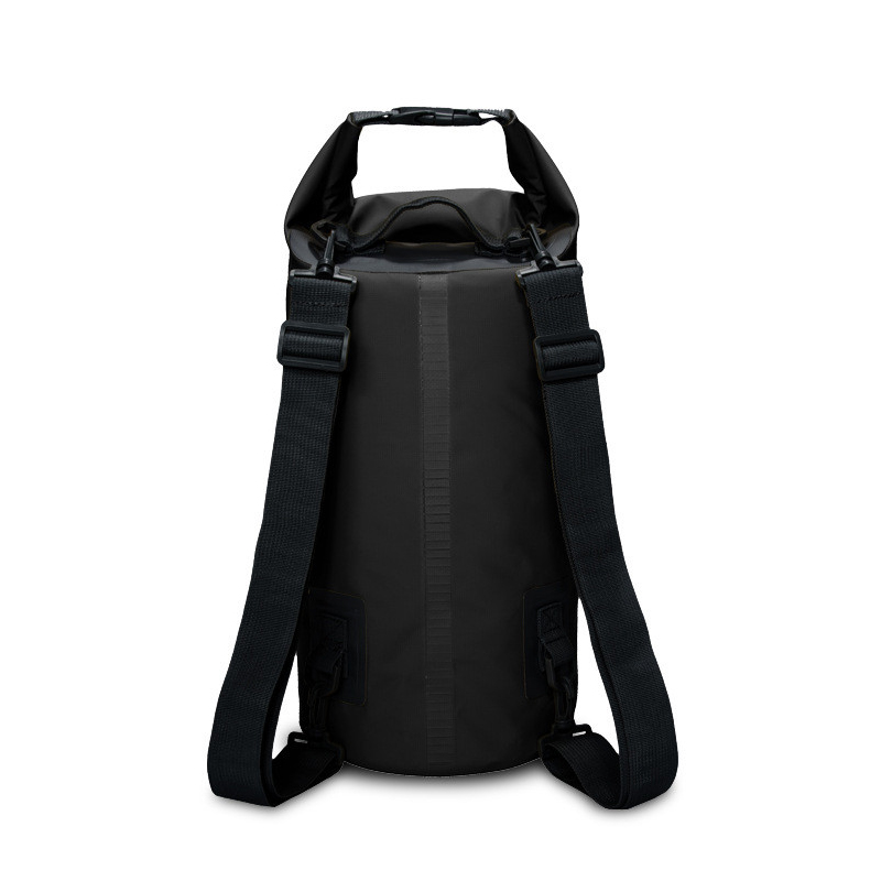 

5L Outdoor Waterproof Dry Bag Bucket Rafting Kayaking Beach Backpack - Black