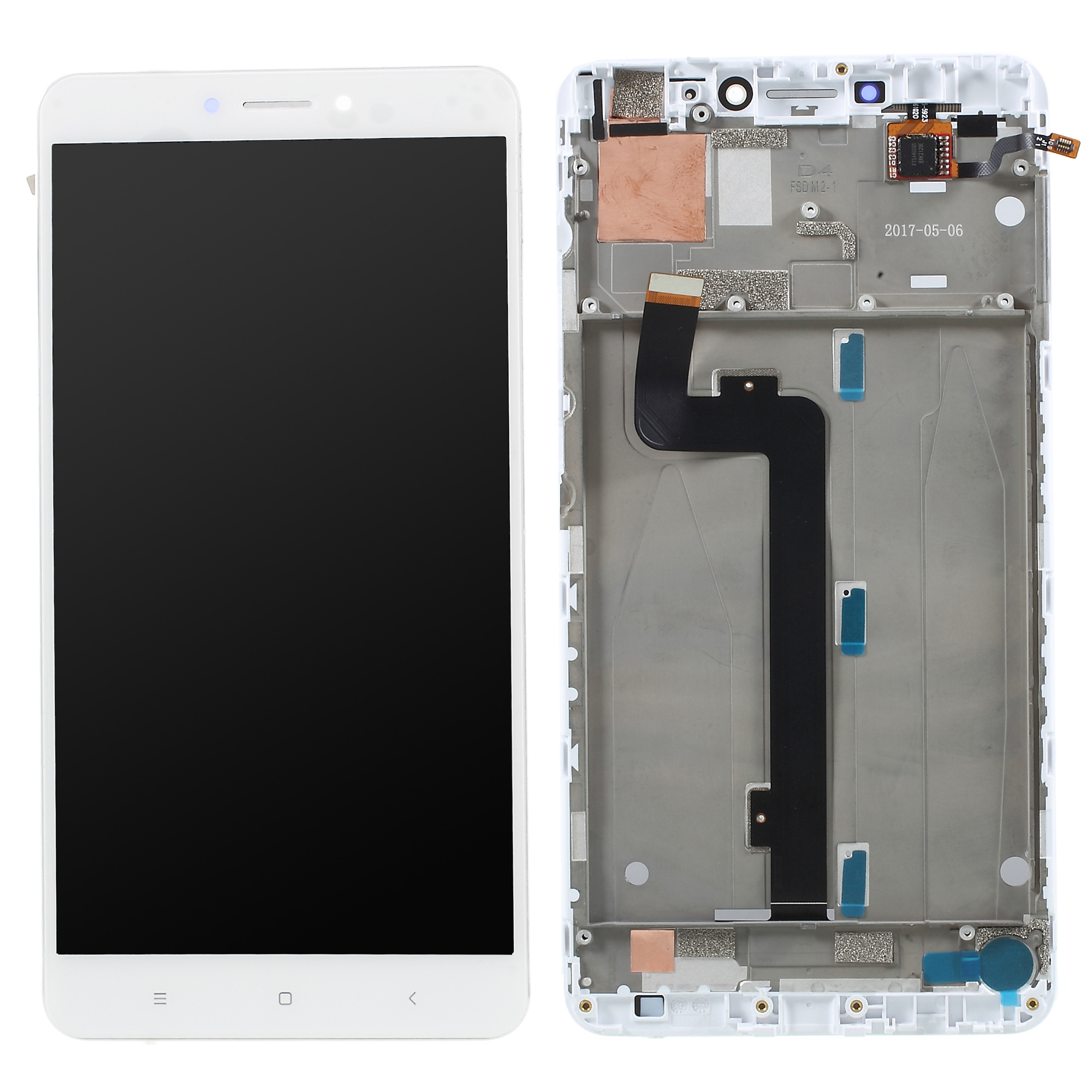 

LCD Screen and Digitizer + Assembly Frame Part for Xiaomi Mi Max 2 - White, Xiaomi Mi Max 2