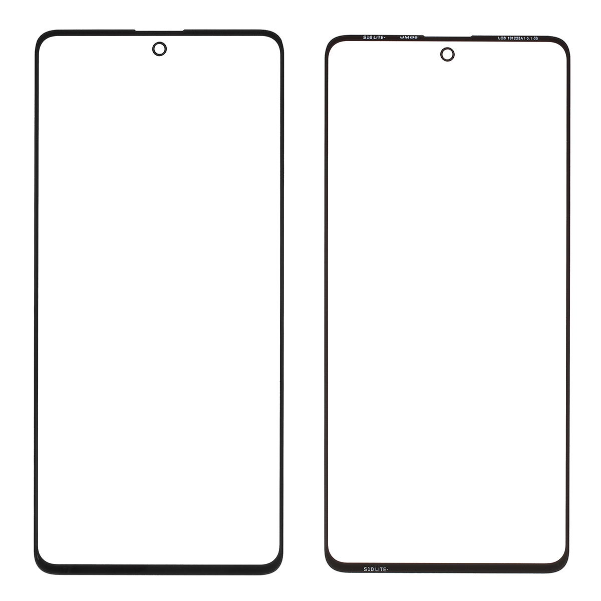 Outer Front Screen Glass Lens Replace Part (without Logo) For Samsung Galaxy A71 SM-A715 - Black