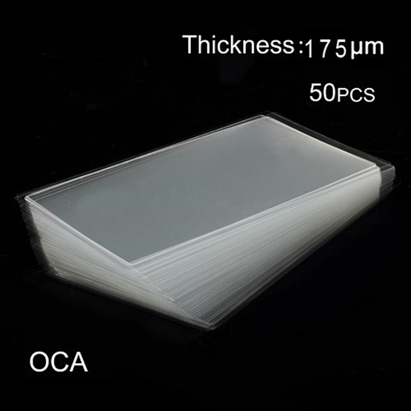 50Pcs 0.175mm OCA Optical Clear Adhesive Sticker for Samsung Galaxy A20 A20s LCD Digitizer