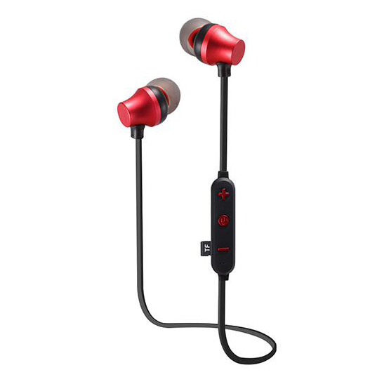 

JEDX-13M Wireless Bluetooth 4.1 Headset [Magnetic Attraction] [TF Card] Running Exercise Headset - Red, iPhone 12 mini