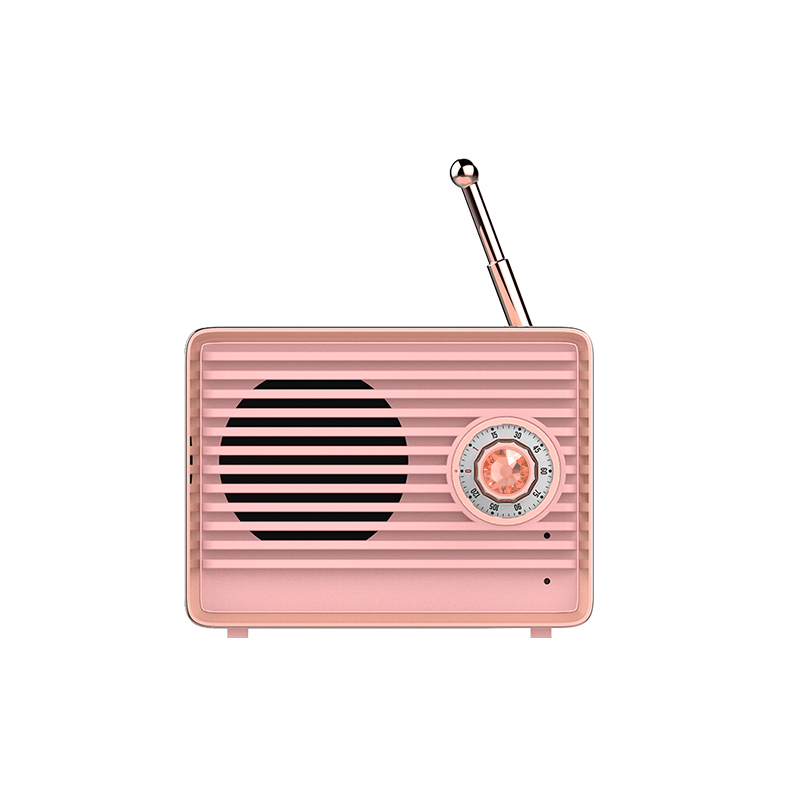 

KINGXBAR Retro Style Bluetooth Speaker for iPhone Huawei, etc - Pink, iPhone 12 mini