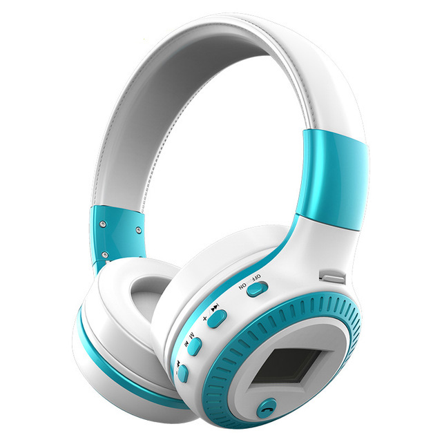 

ZEALOT B19 Over-ear Bluetooth Headset with Mic Support TF Card/Aux/FM - White / Blue, iPhone 12 mini
