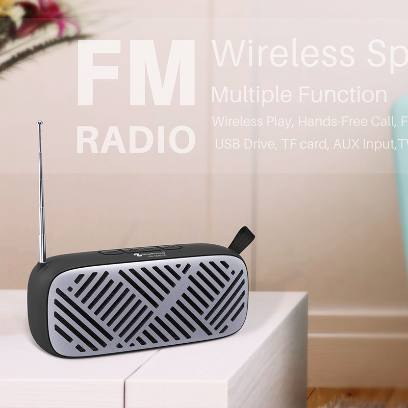 

TF Card FM Поддержка IPX5 Водонепроницаемый Портативный Открытый Bluetooth-Динамик - Чернить, iPhone 12 mini