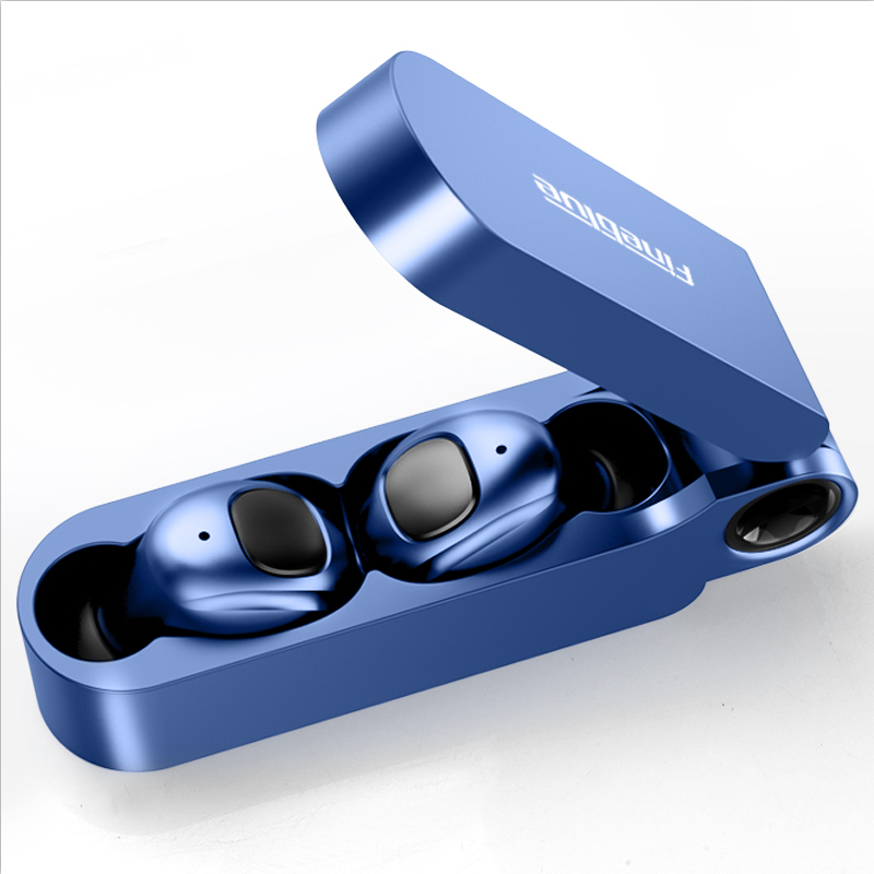 

FINEBLUE TWS Bluetooth 5.0 Earphone Smart Wireless Headset Headphone HD Stereo Sound - Blue, iPhone 12 mini