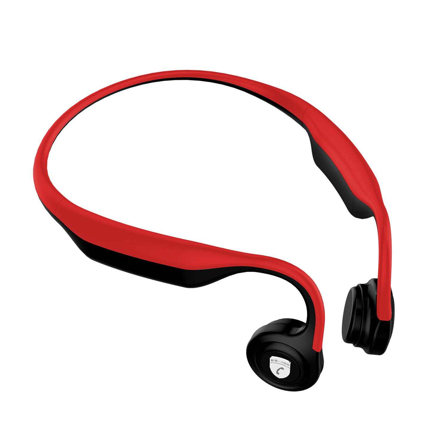 

ES-368 Bone Conduction Headphones Wireless Bluetooth Sports Headset - Red, iPhone 12 mini