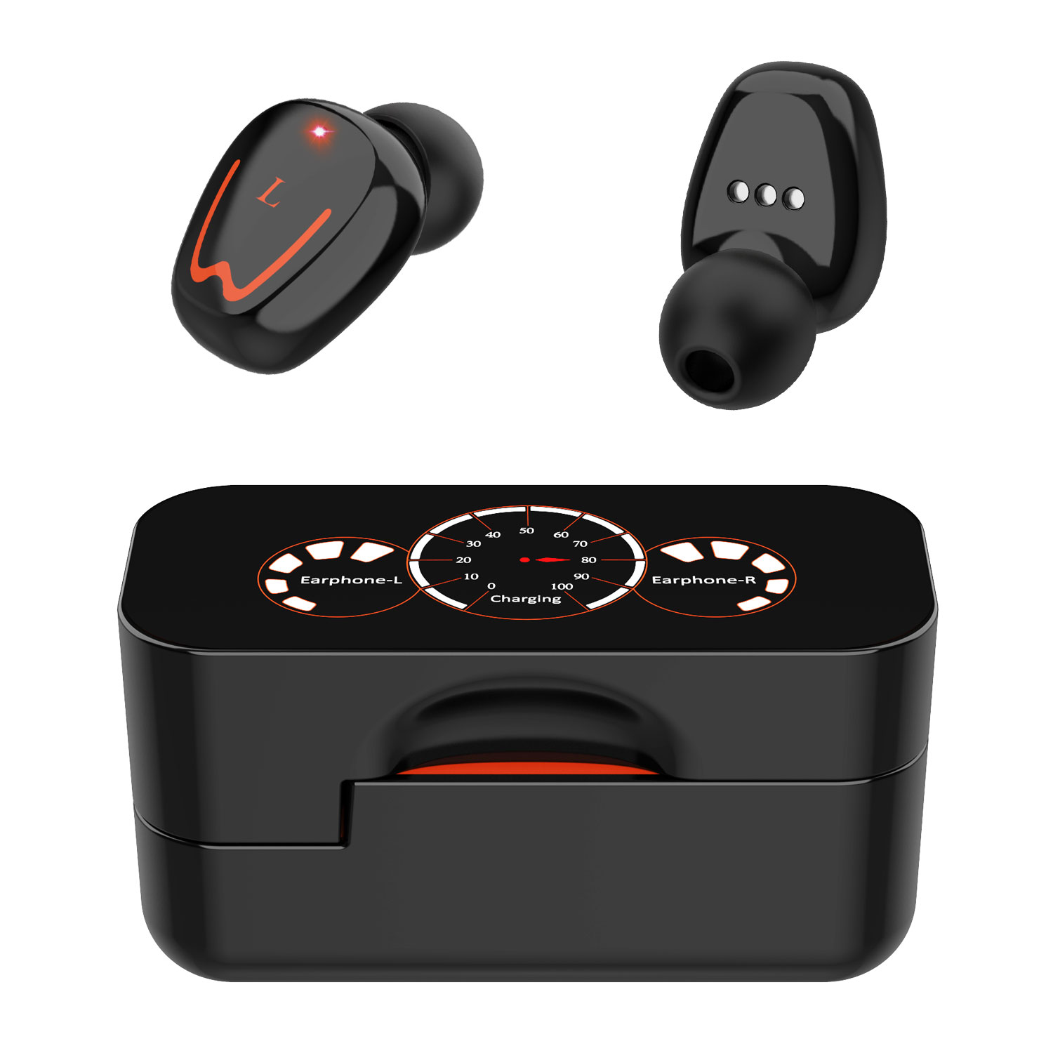 

TWS Touch Control Вращающийся Открытый Шумоподавление Беспроводной Гарнитуры Bluetooth С Зарядной Корзиной, Universal