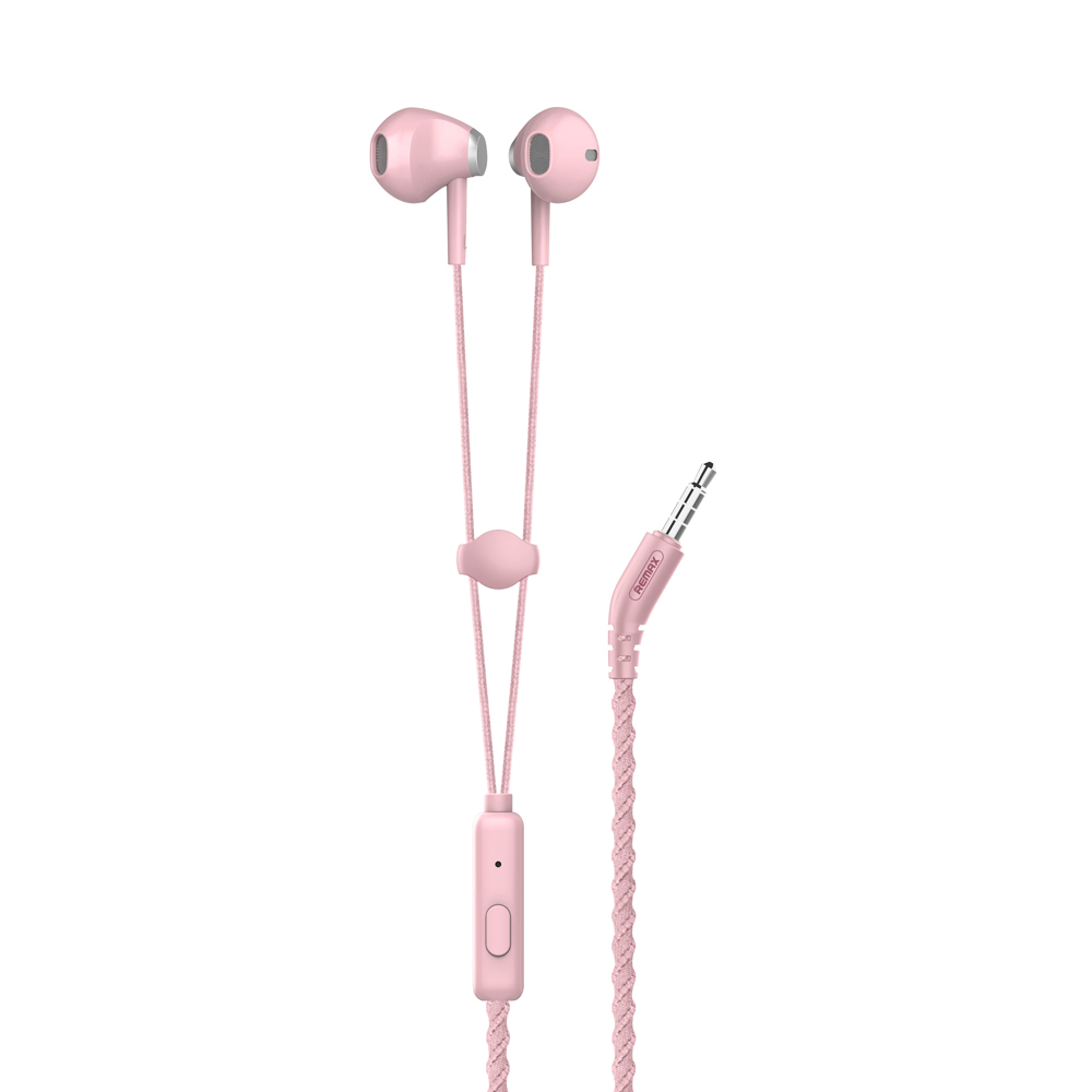 

REMAX 330 3.5mm In-ear Headset with Microphone for iPhone iPad Samsung - Pink, iPhone 12 mini