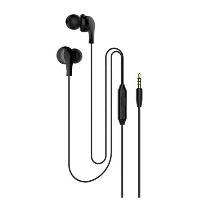 

S-02 Earbuds In-ear Headphone 3.5mm Wired Gaming Earphones with Microphone - Black, iPhone 12 mini