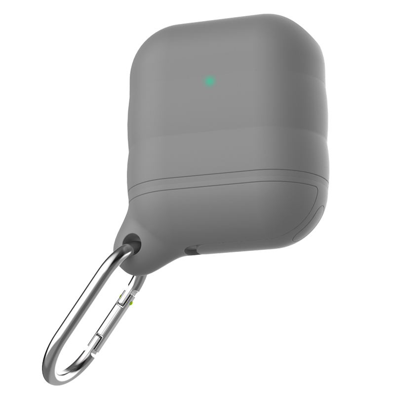 

Waterproof Silicone Protection Case for AirPods with Charging Case (2016) / (2019) / Wireless Charging Case (2019) - Grey, Apple AirPods with Charging Case (2016)